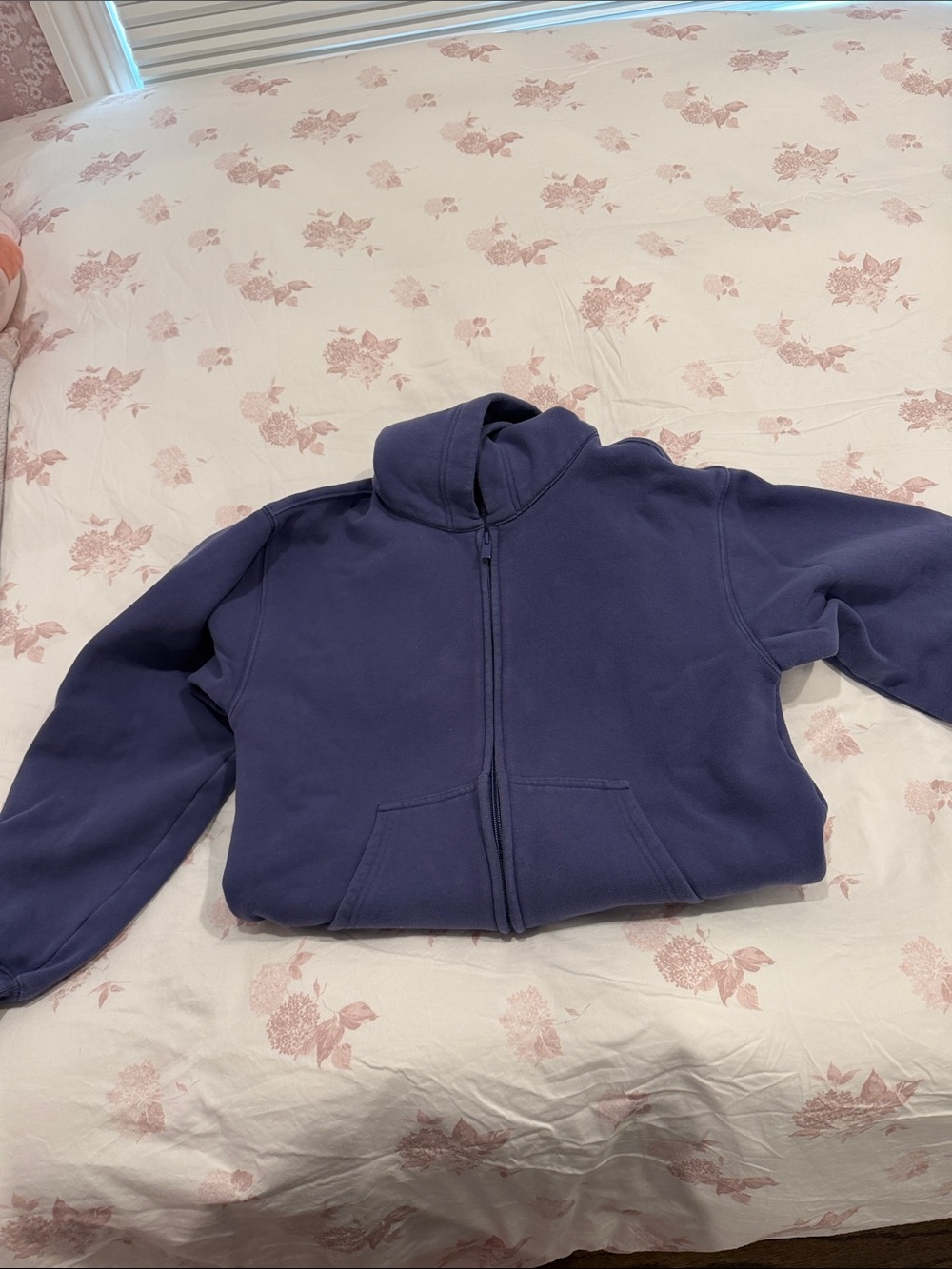 Aritzia Kids Navy Zip-Up Hoodie